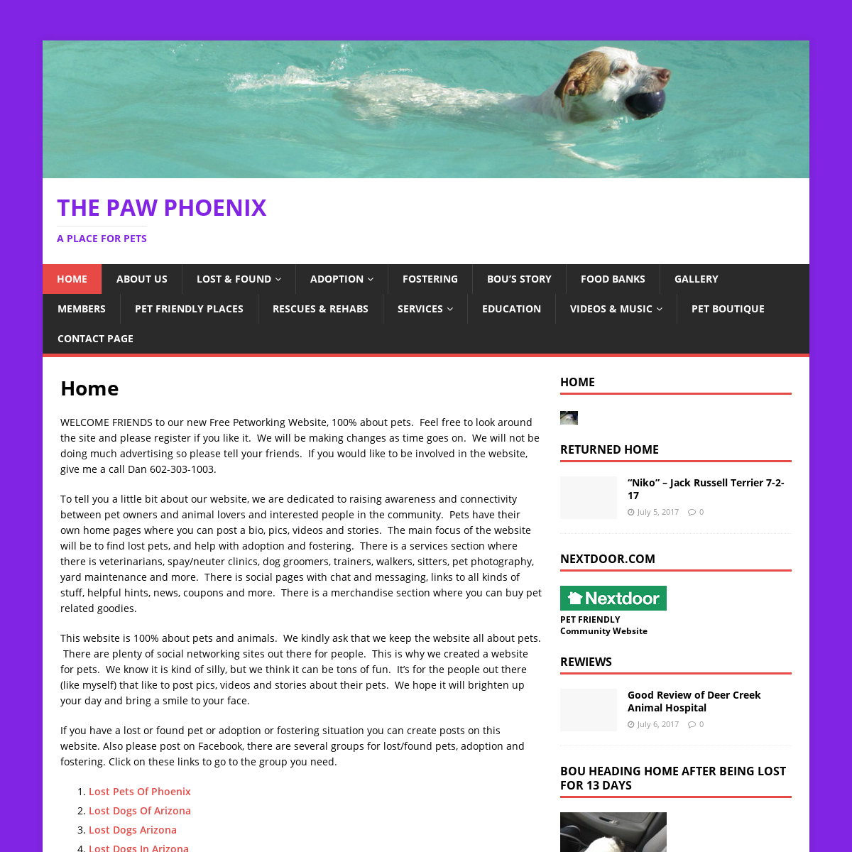 A complete backup of thepawphoenix.com