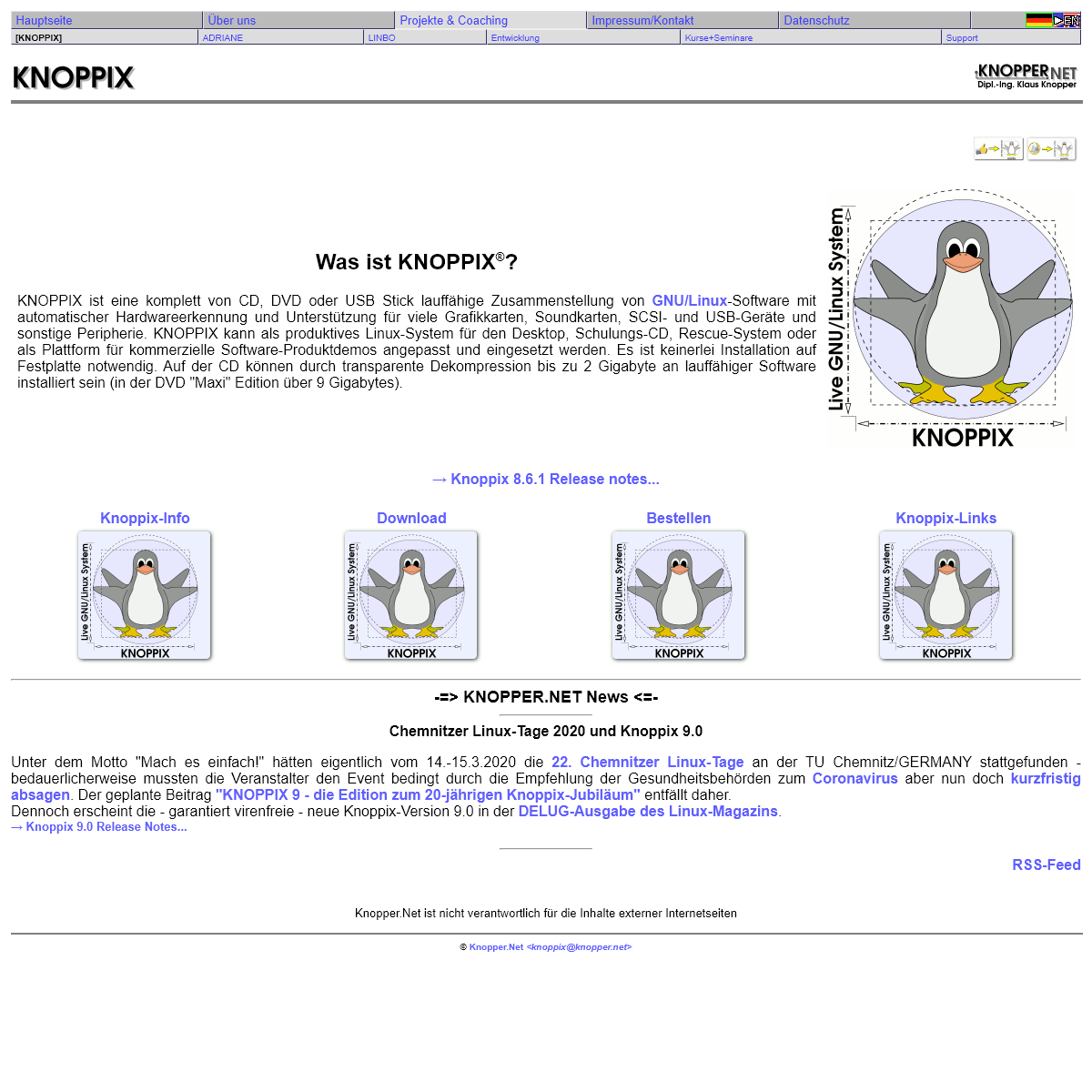 A complete backup of knoppix.org