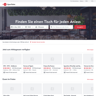 A complete backup of opentable.de