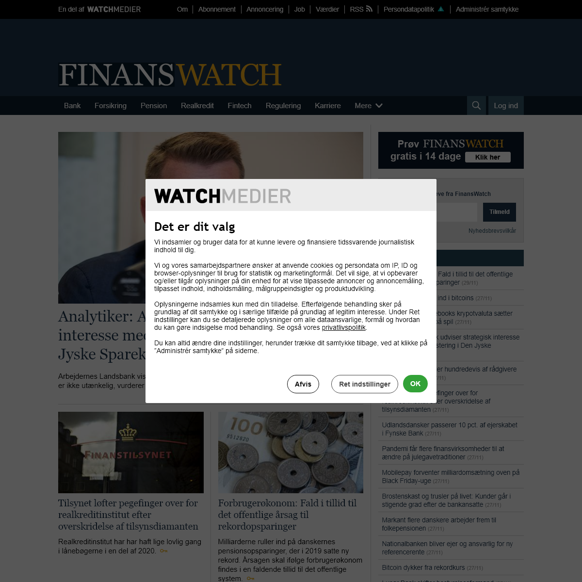 A complete backup of finanswatch.dk