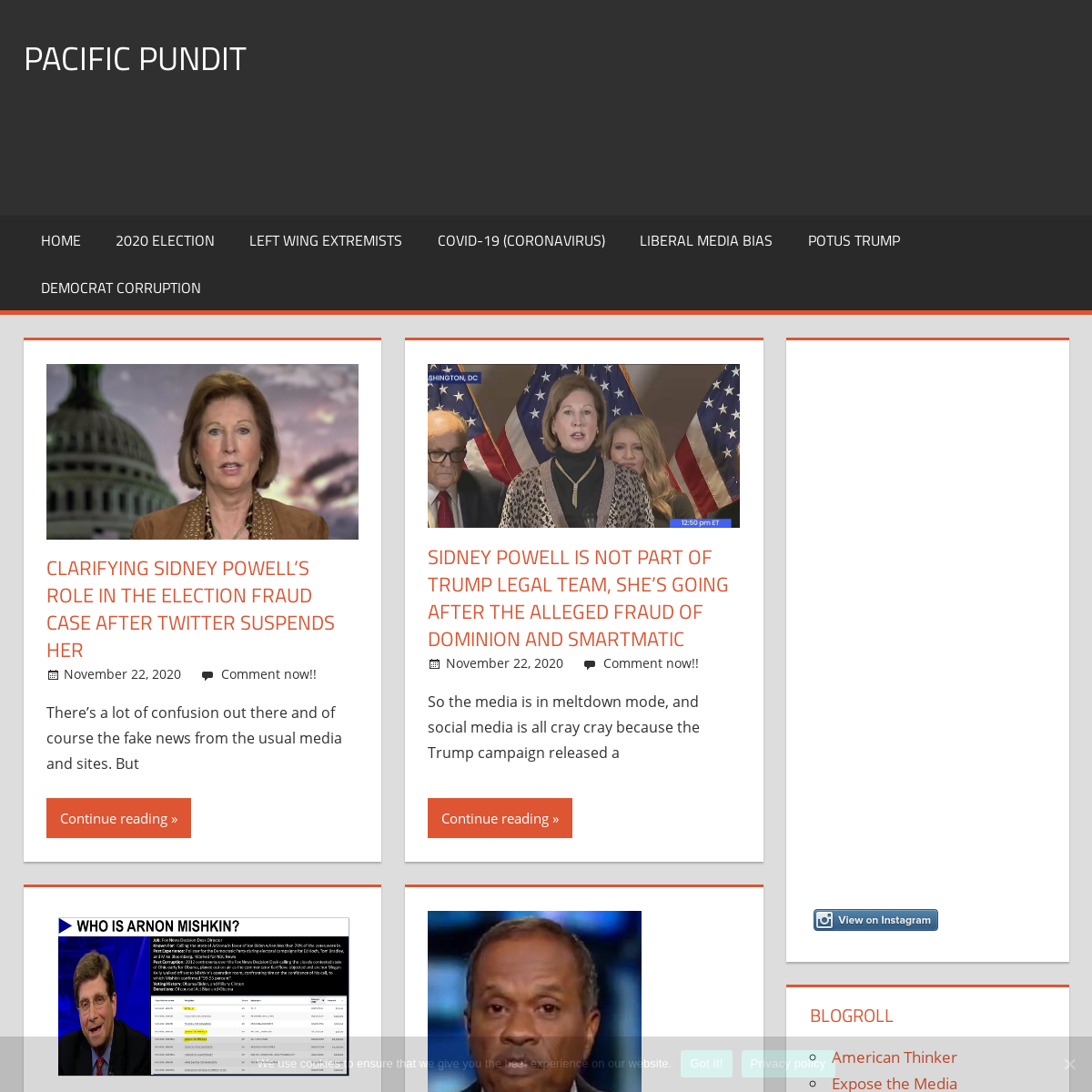 A complete backup of pacificpundit.com