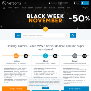 Hosting, Cloud Server, Server dedicati, Domini - Netsons