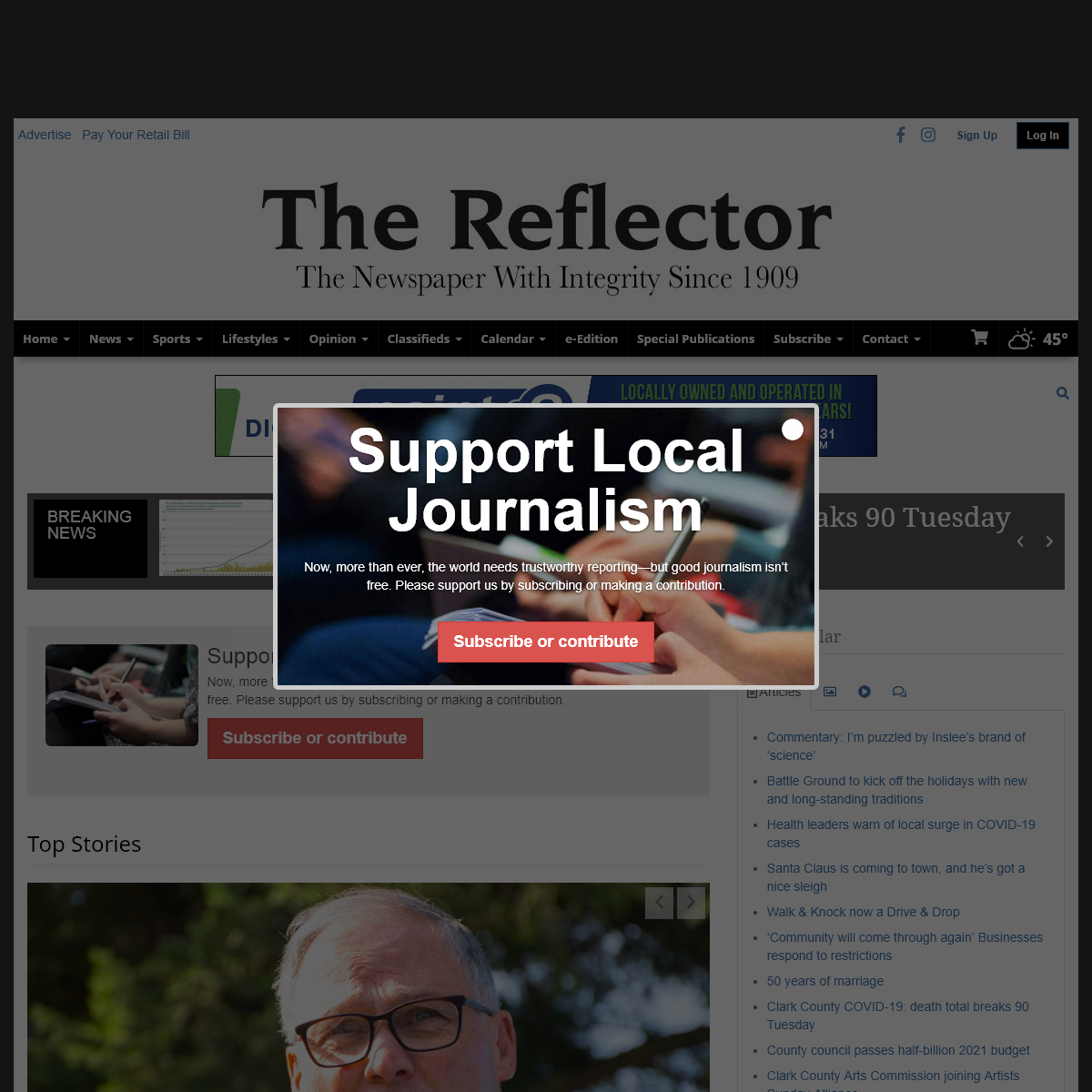 A complete backup of thereflector.com