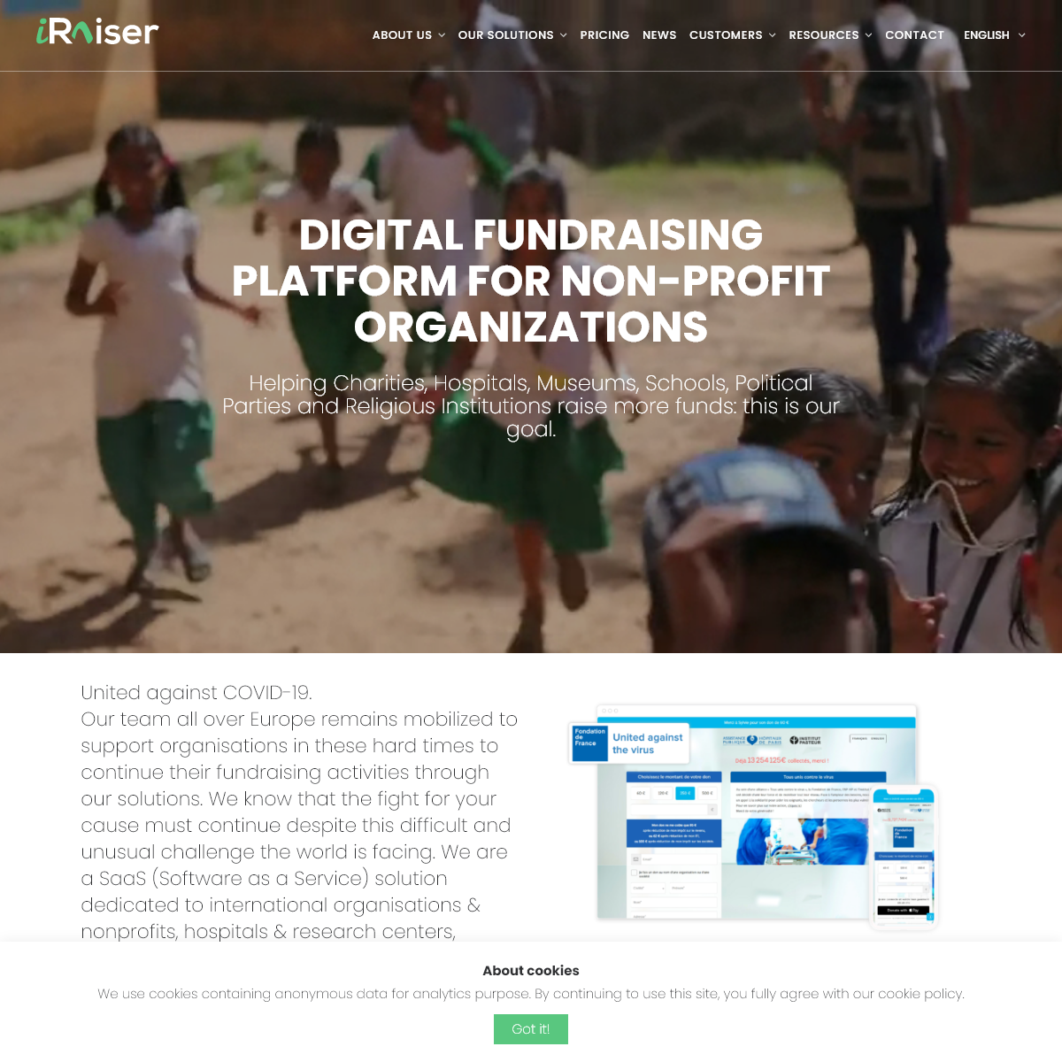 iRaiser- Digital fundraising solutions for nonprofits