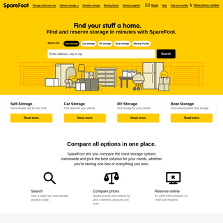 A complete backup of sparefoot.com