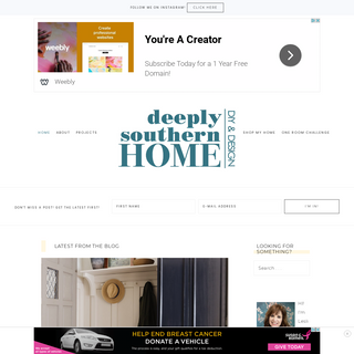 A complete backup of deeplysouthernhome.com