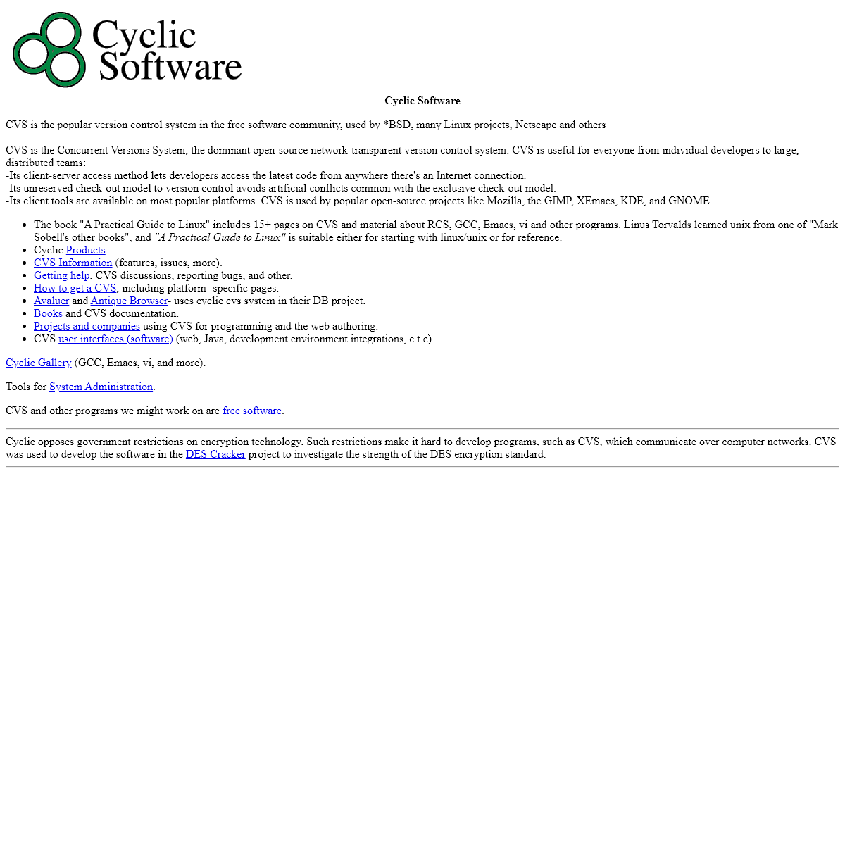 A complete backup of cyclic.com