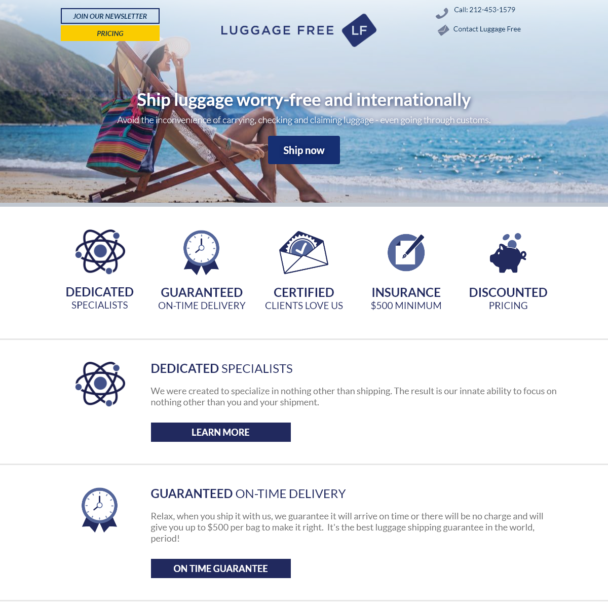 A complete backup of luggagefree.com