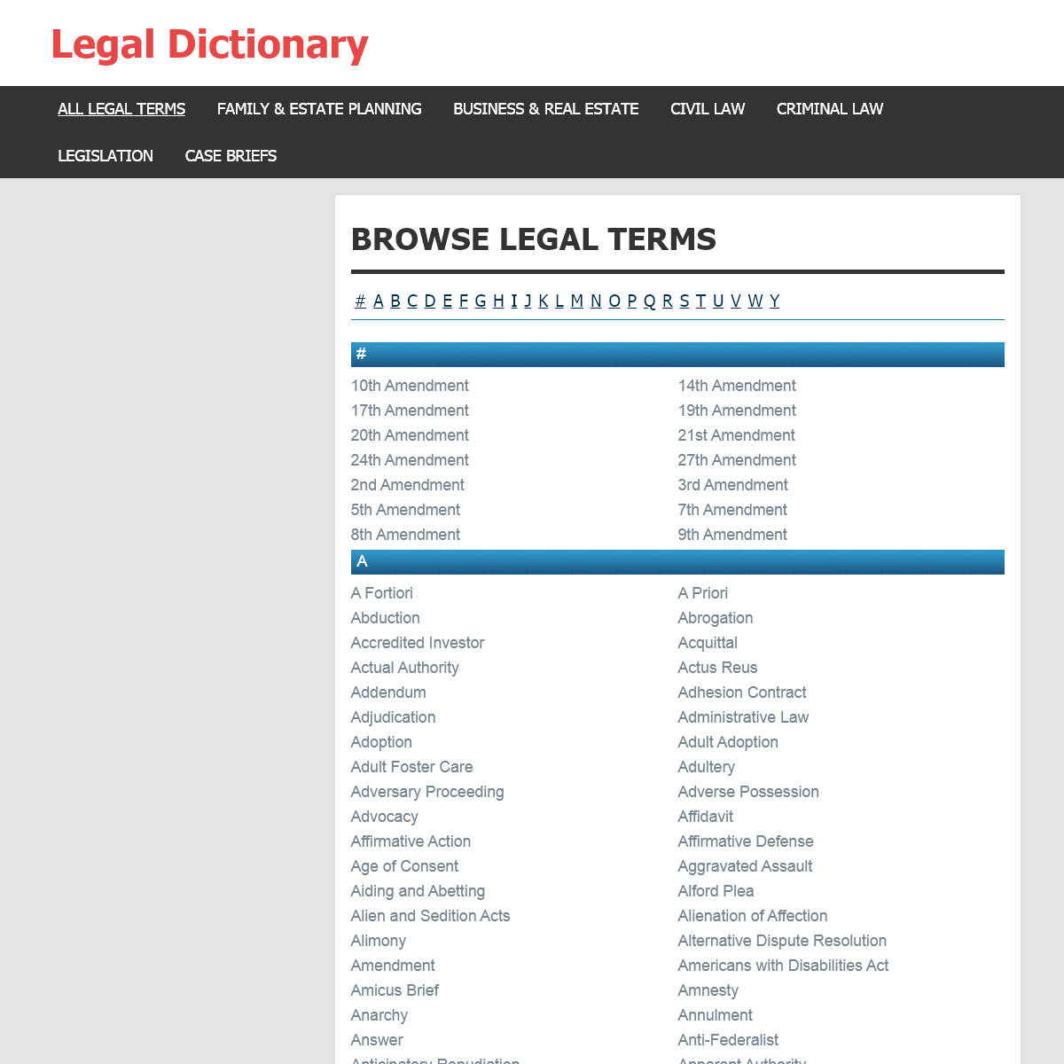 A complete backup of legaldictionary.net