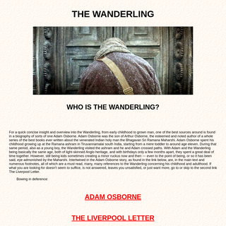 A complete backup of the-wanderling.com