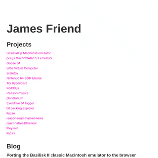 A complete backup of jamesfriend.com.au