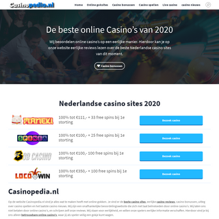 A complete backup of casinopedia.nl