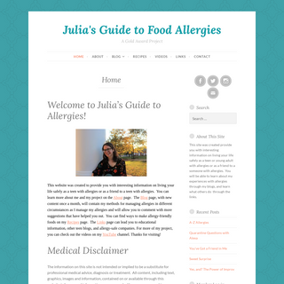 A complete backup of juliasguidetoallergies.com