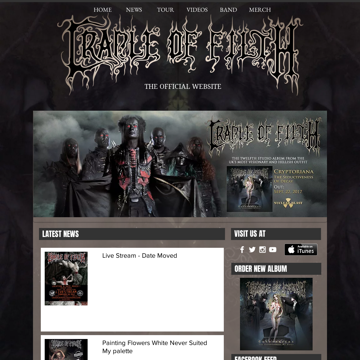 Cradle of Filth Official Website - New Album- Cryptoriana...