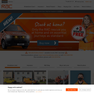 RAC Breakdown Cover & Car Insurance - Route Planner - RAC