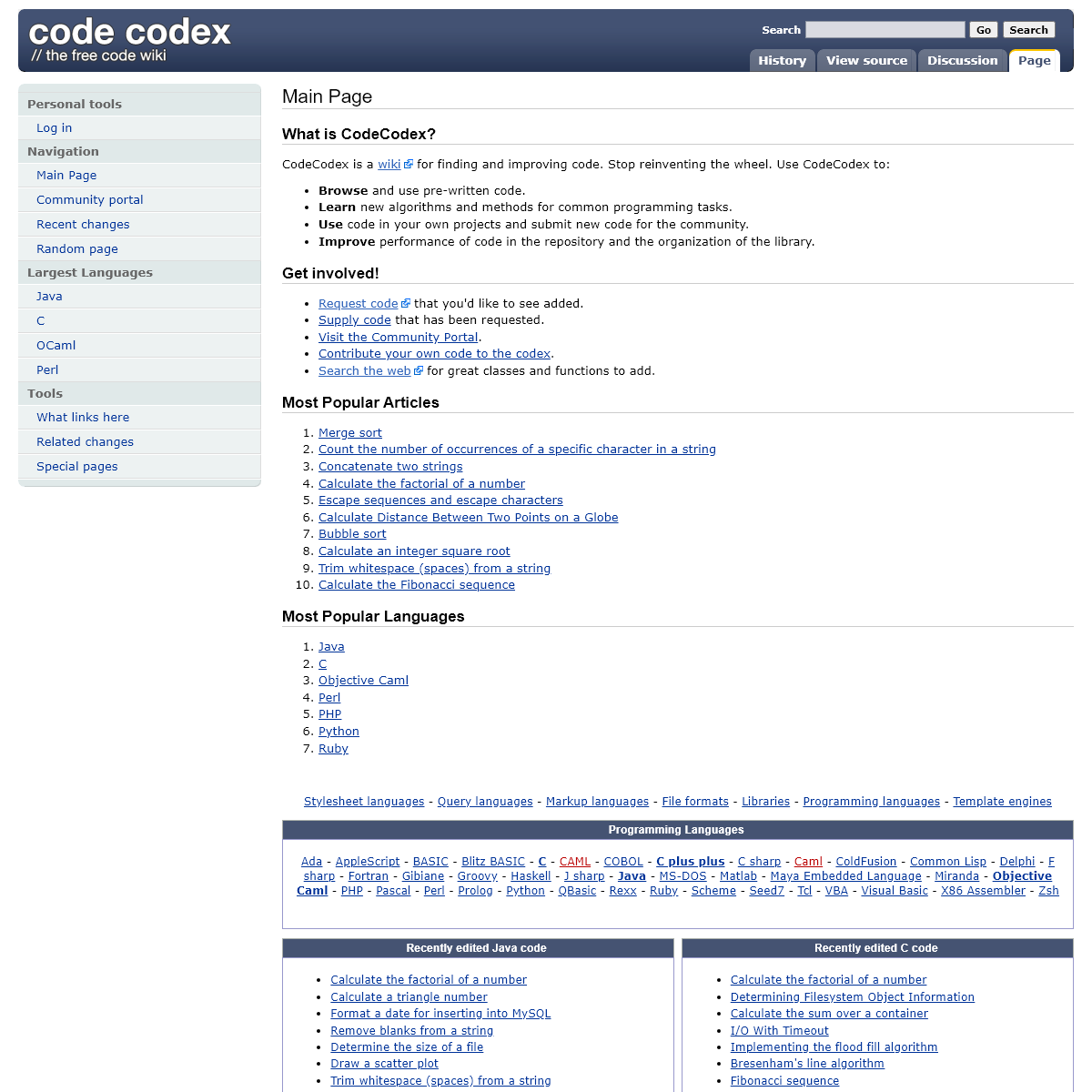A complete backup of codecodex.com