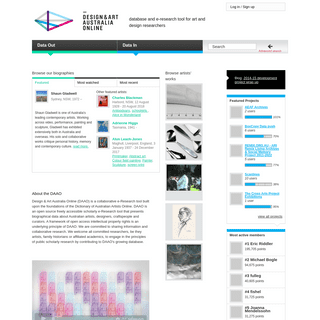 Design and Art Australia Online