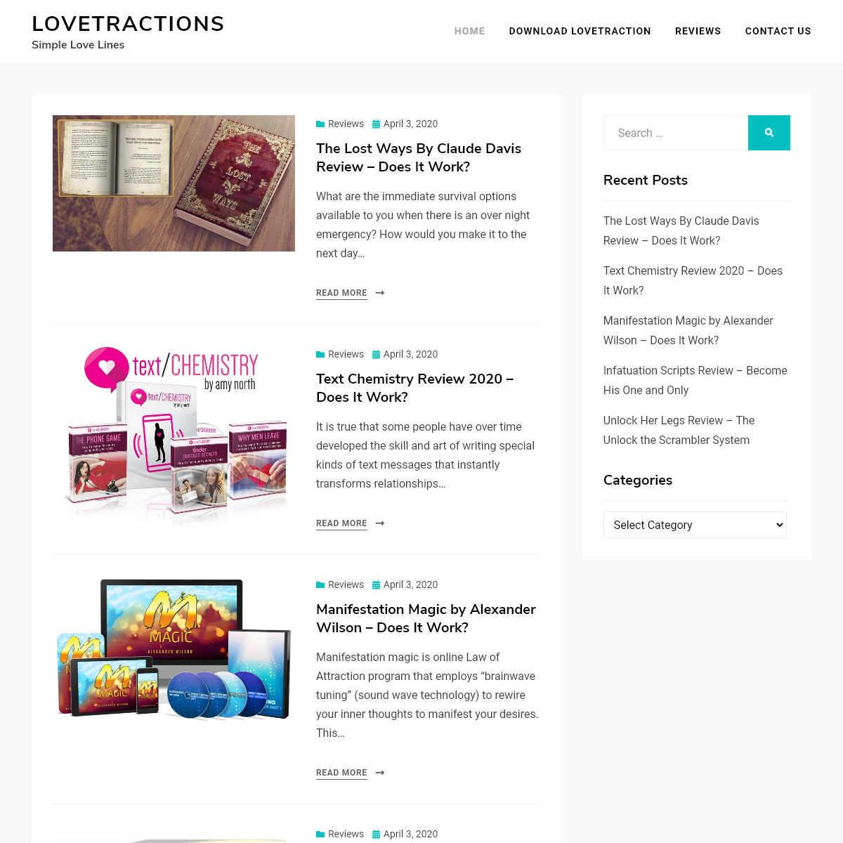 A complete backup of lovetractions.com