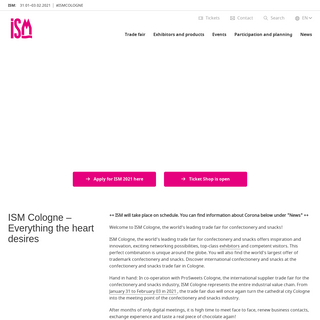 A complete backup of ism-cologne.com