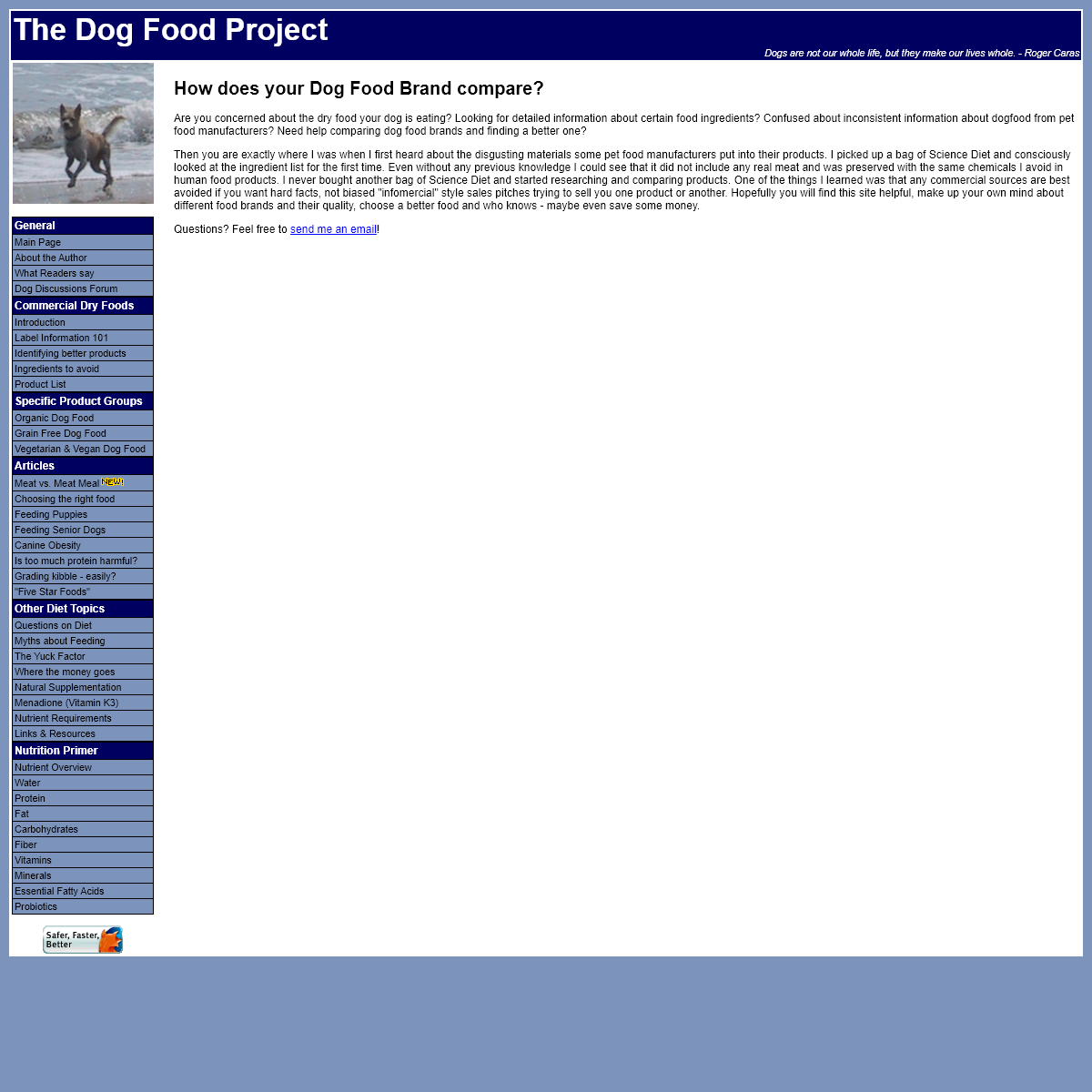 A complete backup of dogfoodproject.com