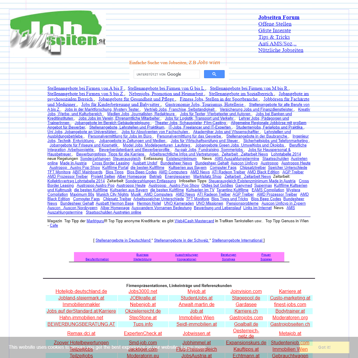 A complete backup of jobseiten.at