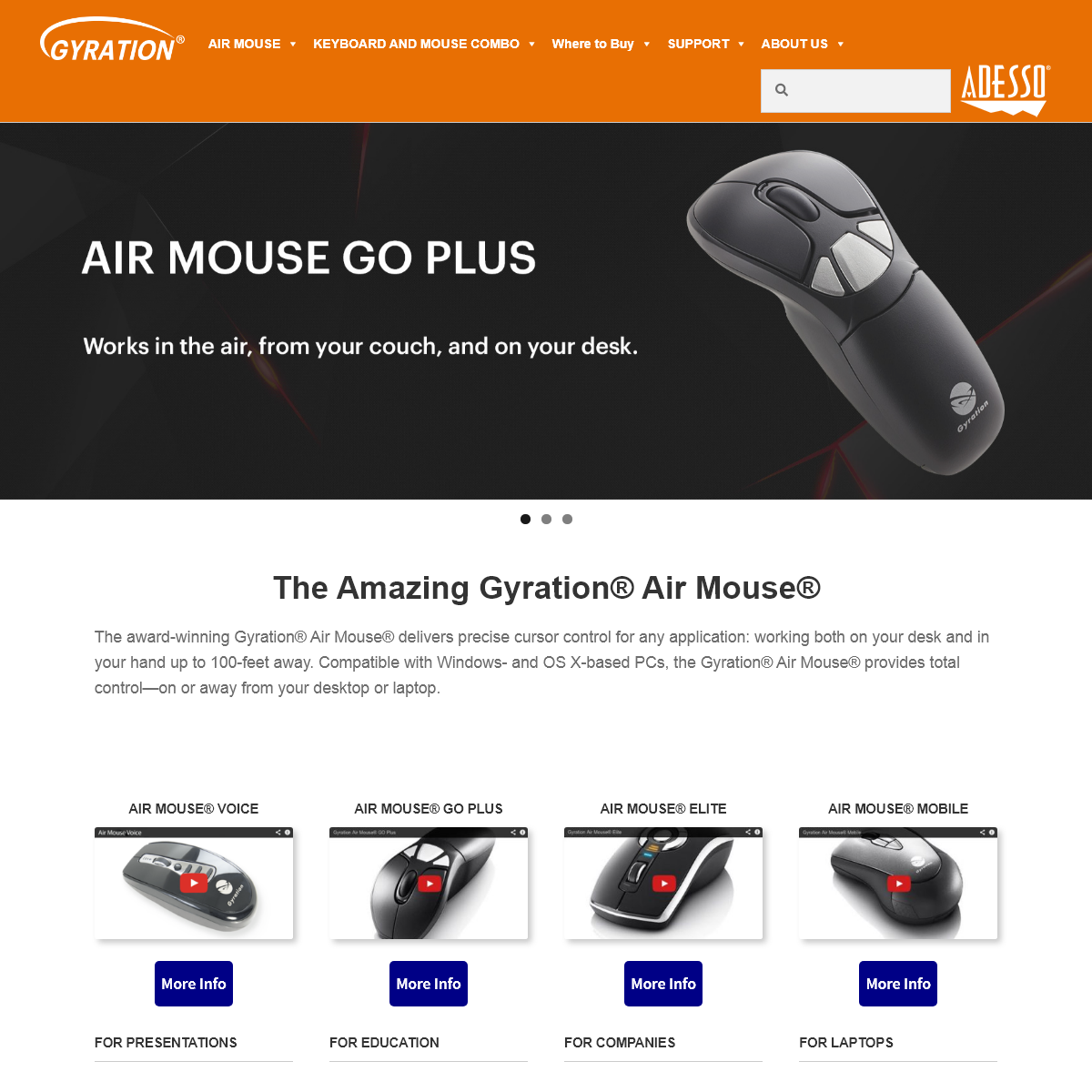 Gyration Air Mouse Input Devices