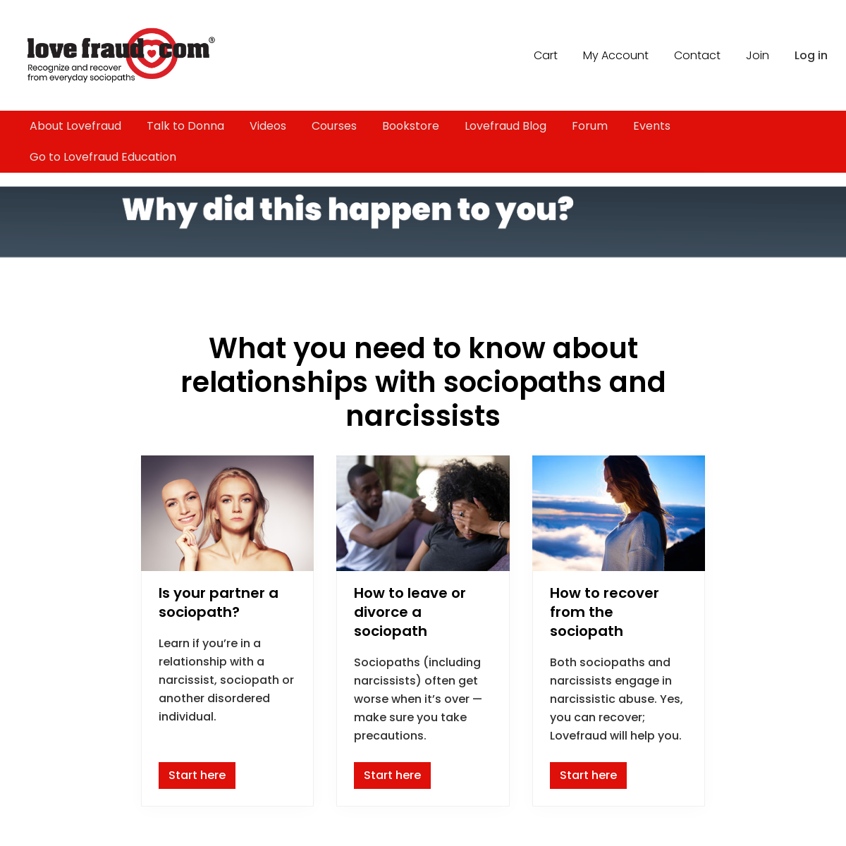 A complete backup of lovefraud.com