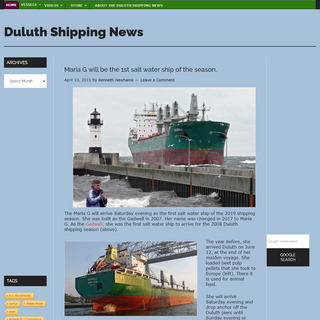 A complete backup of duluthshippingnews.com