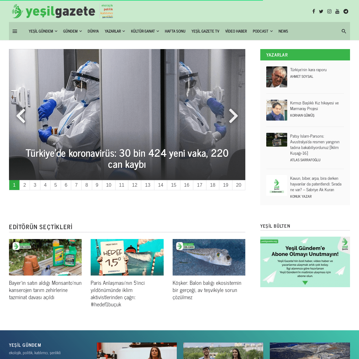 A complete backup of yesilgazete.org