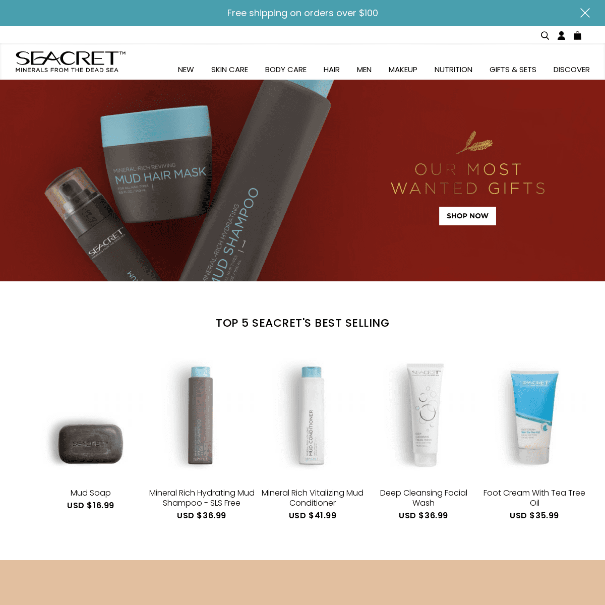 A complete backup of seacretspa.com