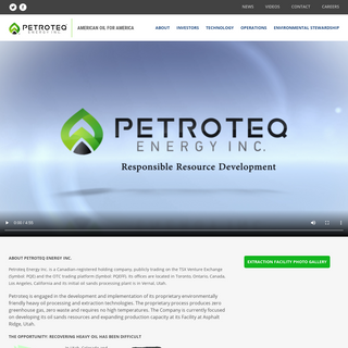 Home -- Petroteq Energy Inc. (PQEFF)