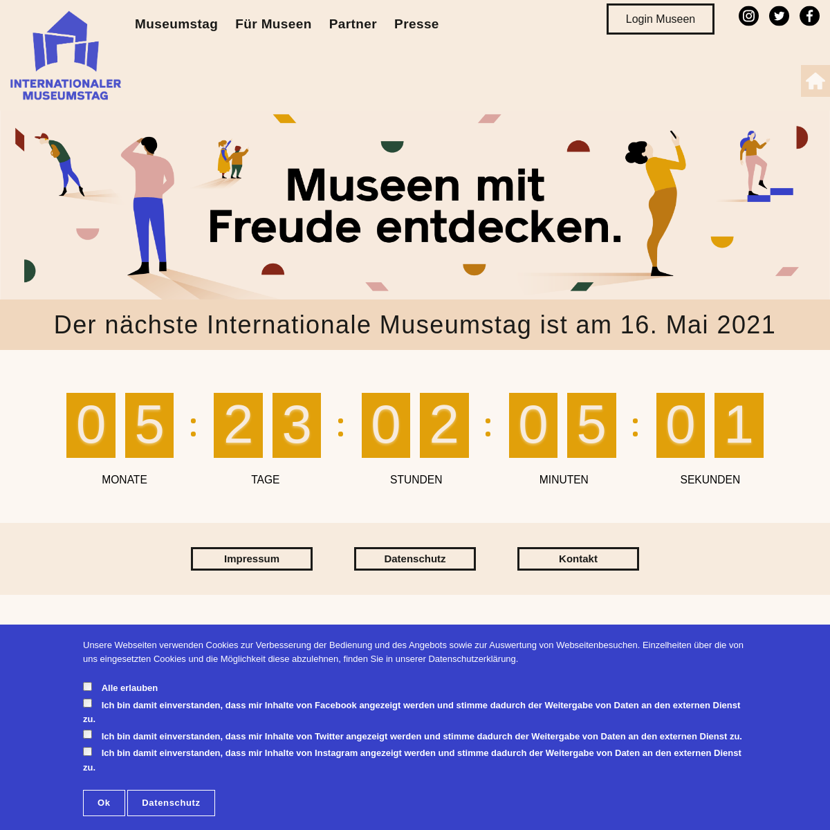 A complete backup of museumstag.de