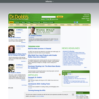 A complete backup of drdobbs.com