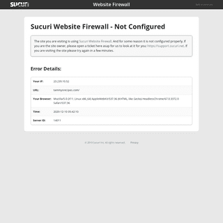 Sucuri WebSite Firewall - Not Configured