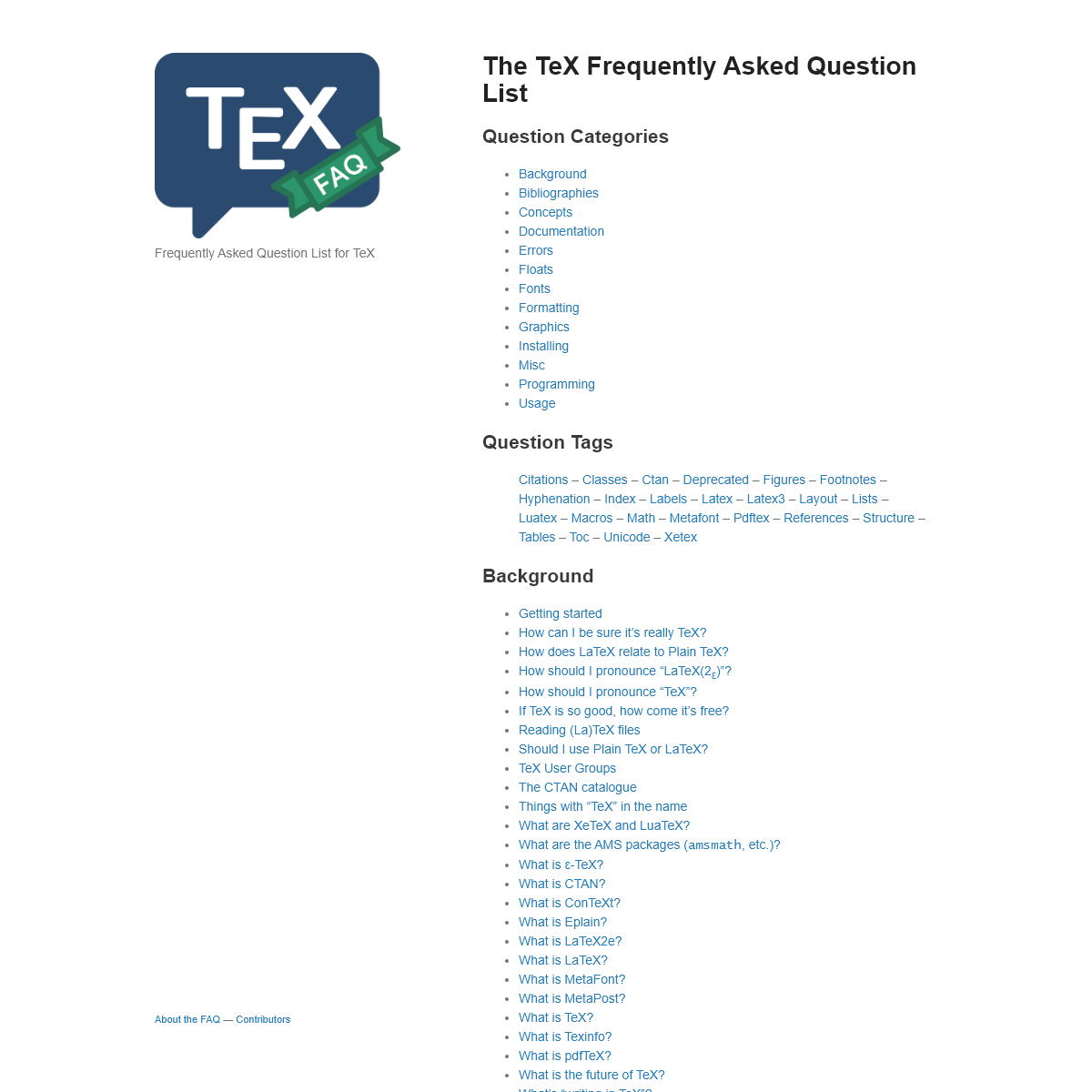 A complete backup of tex.ac.uk
