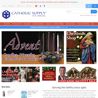 Catholic Gifts, Church Supplies, Religious Store - Catholic Supply of St. Louis Inc.