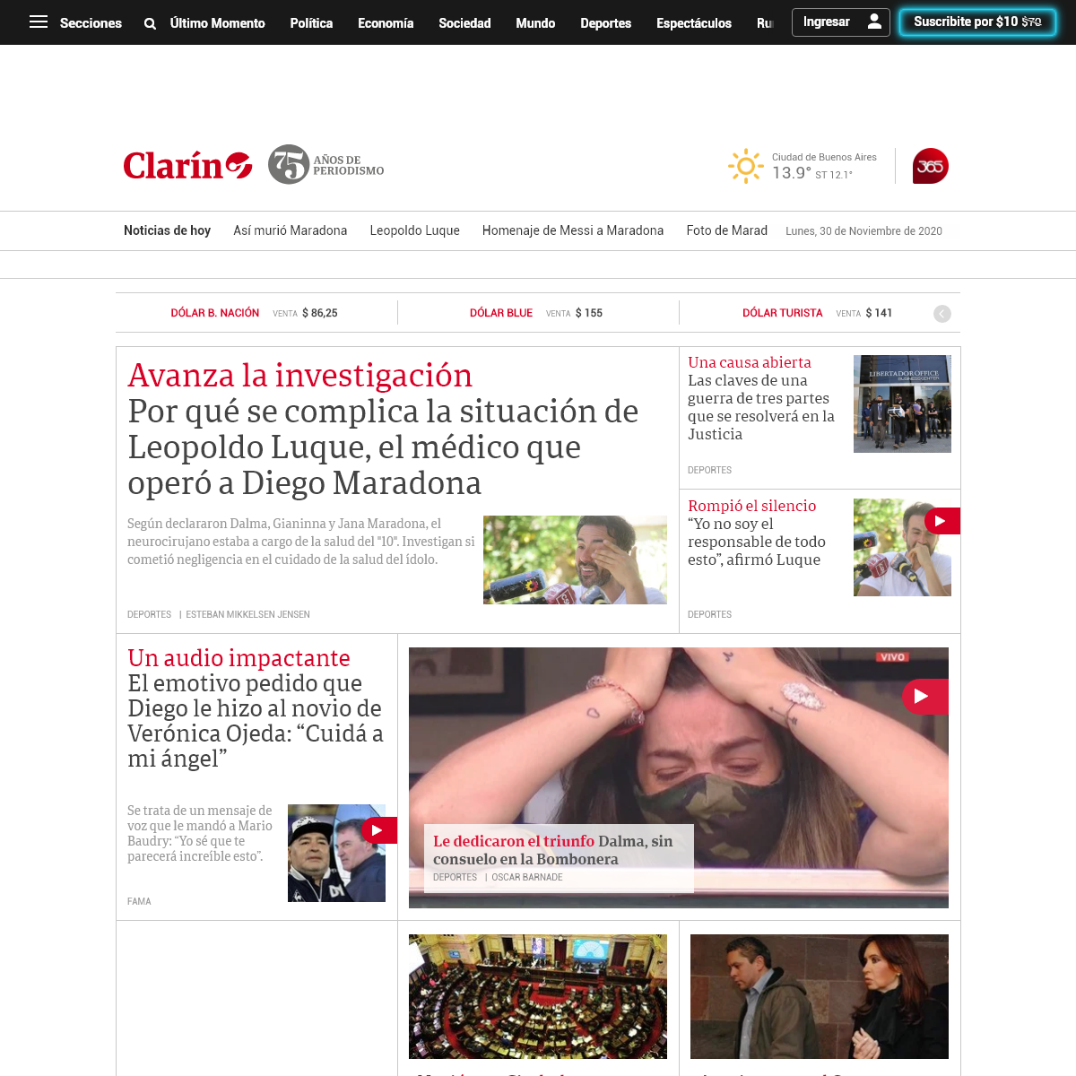 A complete backup of clarin.com.ar
