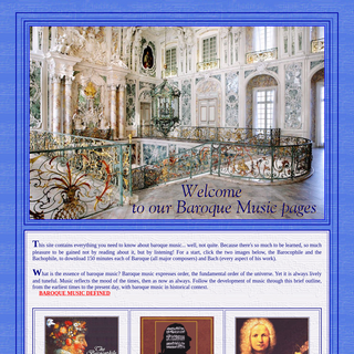A complete backup of baroquemusic.org
