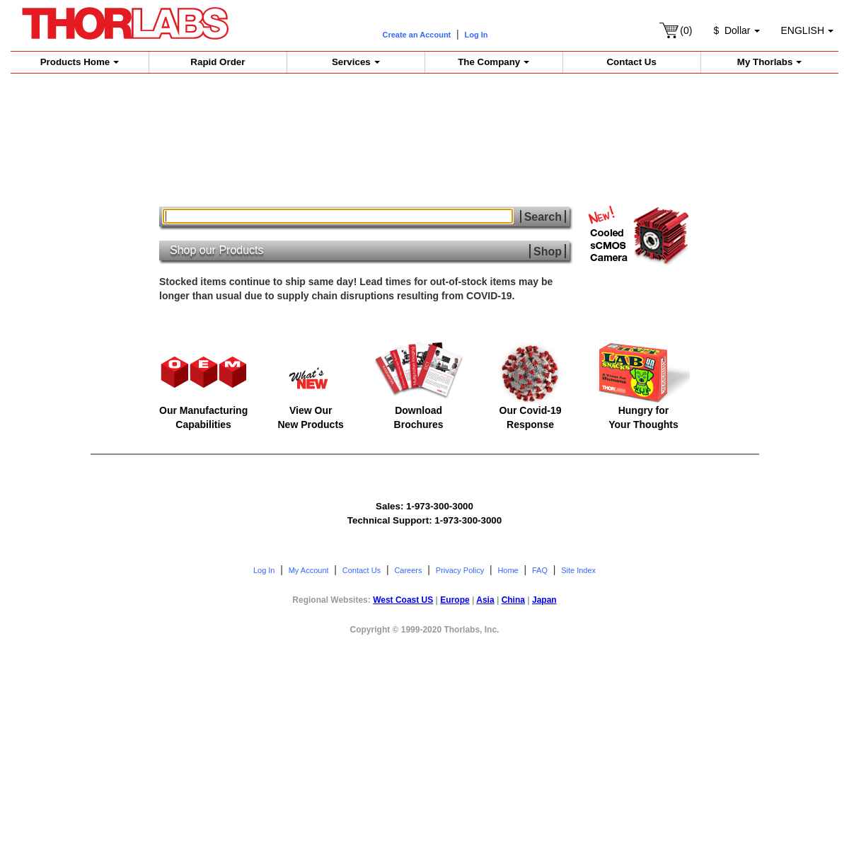 A complete backup of thorlabs.com