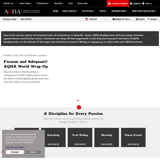 A complete backup of aqha.com