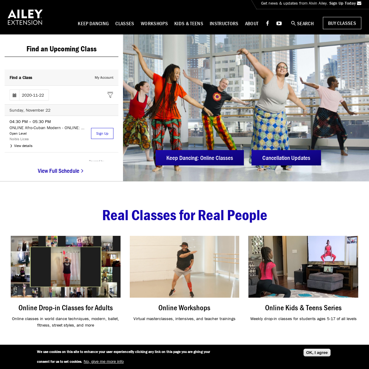A complete backup of aileyextension.com