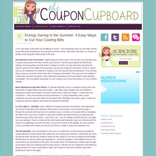 The Coupon Cupboard â€” Coupon Blog