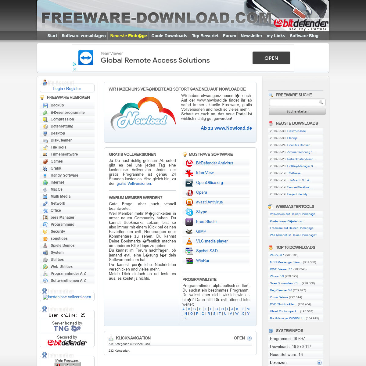 A complete backup of freeware-download.com