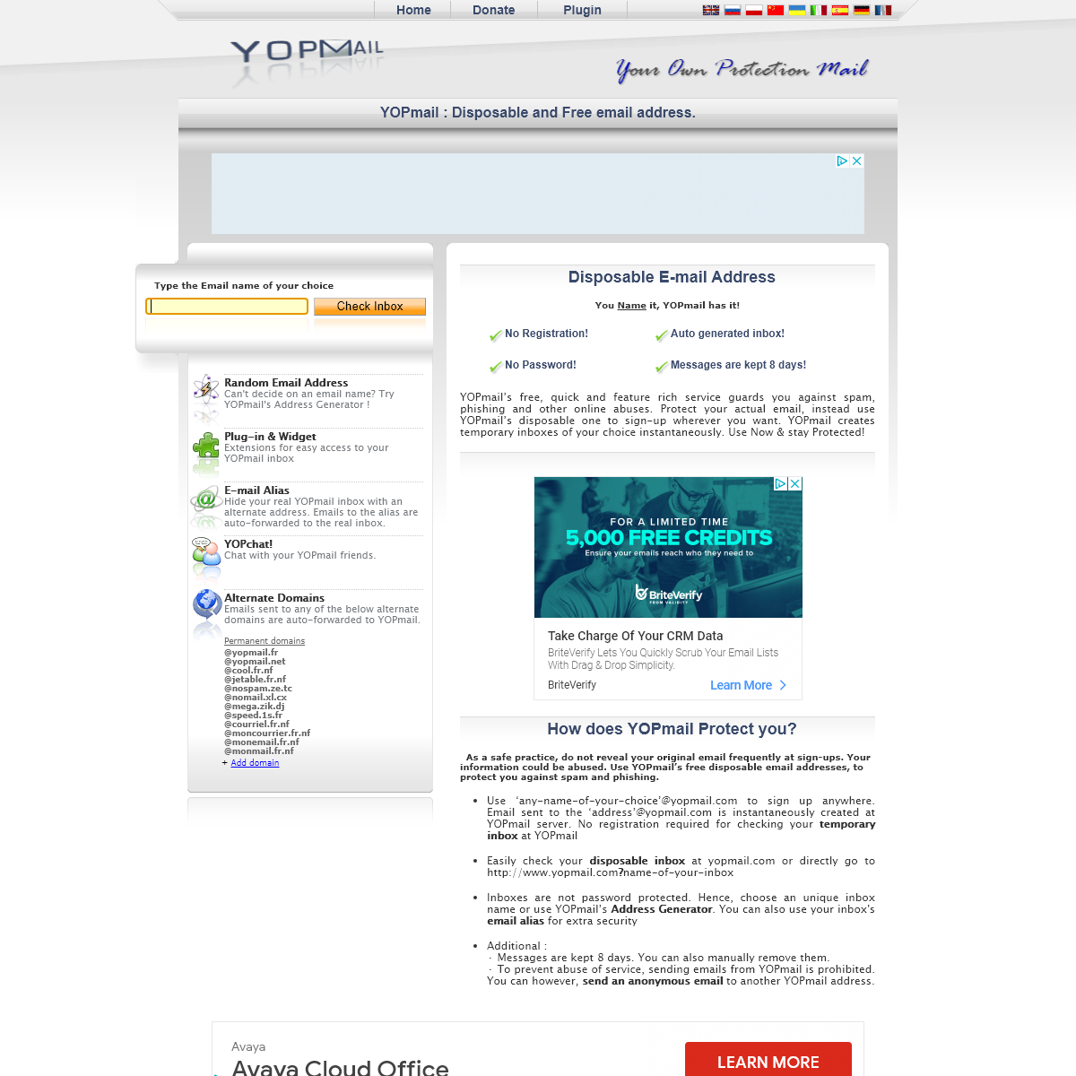 A complete backup of yopmail.com
