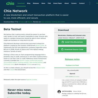 A complete backup of chia.net