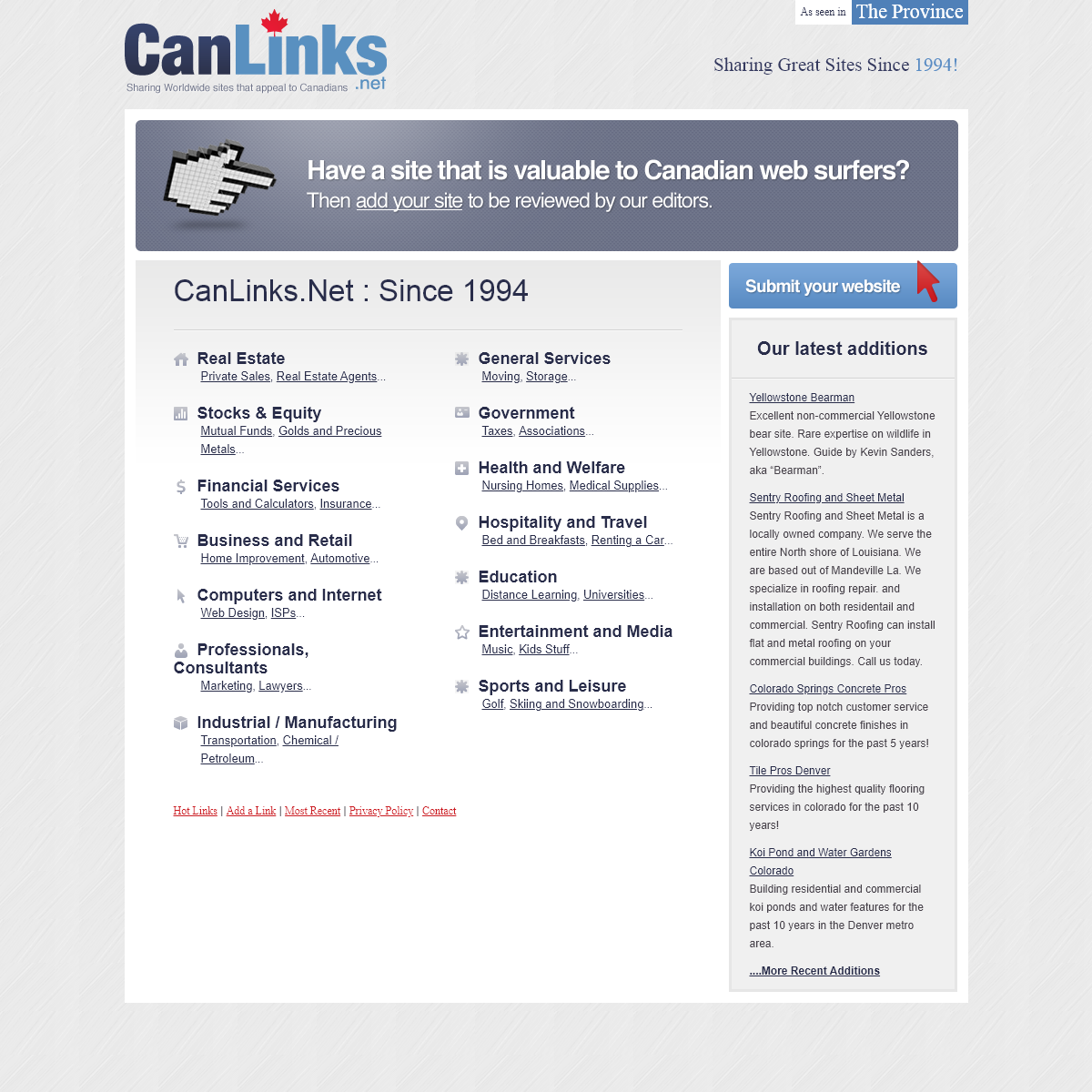 A complete backup of canlinks.net