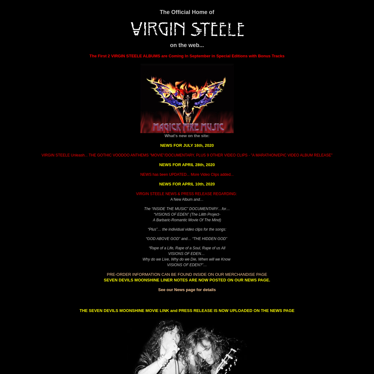 A complete backup of virgin-steele.com