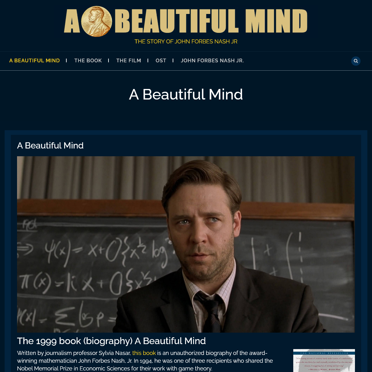 A complete backup of abeautifulmind.com