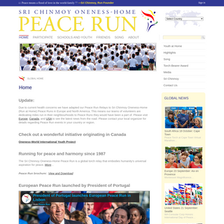 A complete backup of peacerun.org