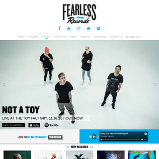 A complete backup of fearlessrecords.com